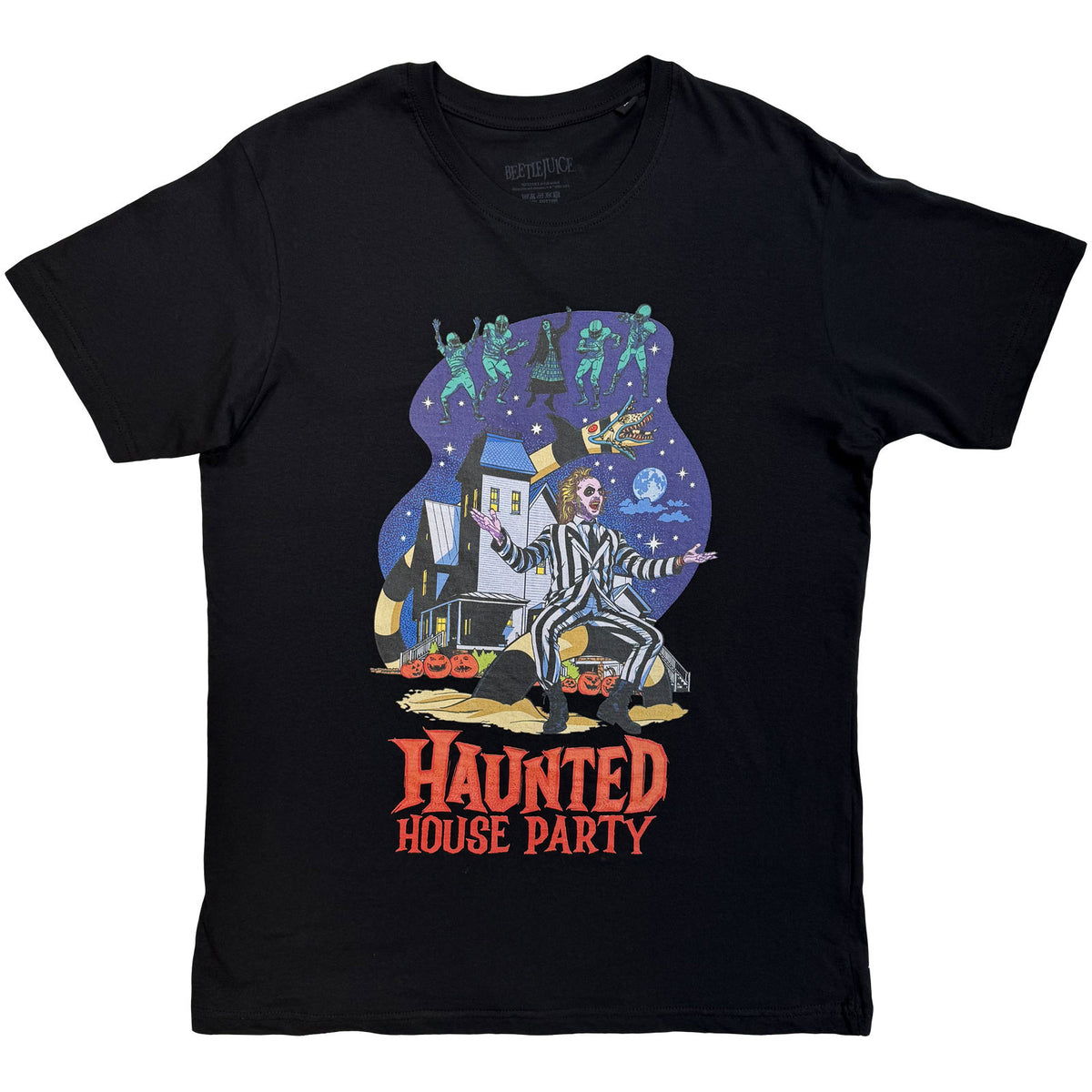 BEETLEJUICE - HAUNTED HOUSE PARTY - T-Shirt Black