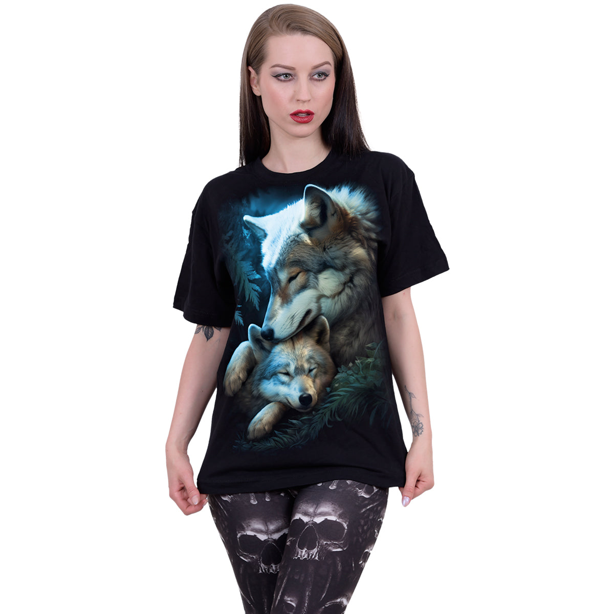 MOTHER'S LOVE - Koszulka z nadrukiem z przodu czarna