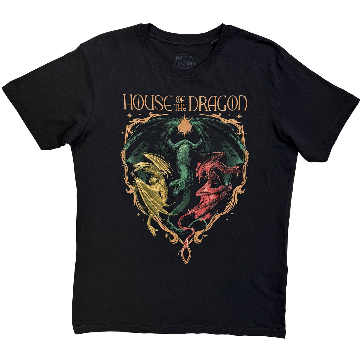 HOUSE OF THE DRAGON - DRAGON CREST - T-Shirt Black