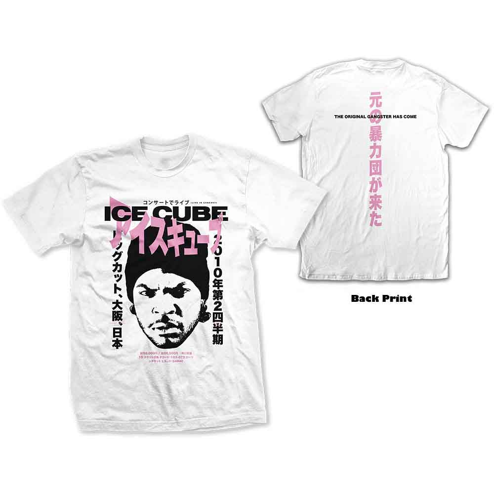 ICE CUBE - BEANIE KANJI - T-Shirt White