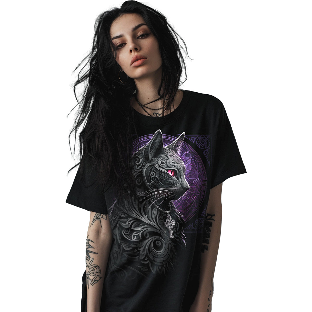 Celtic Whiskers - T -shirt przedniej części druku