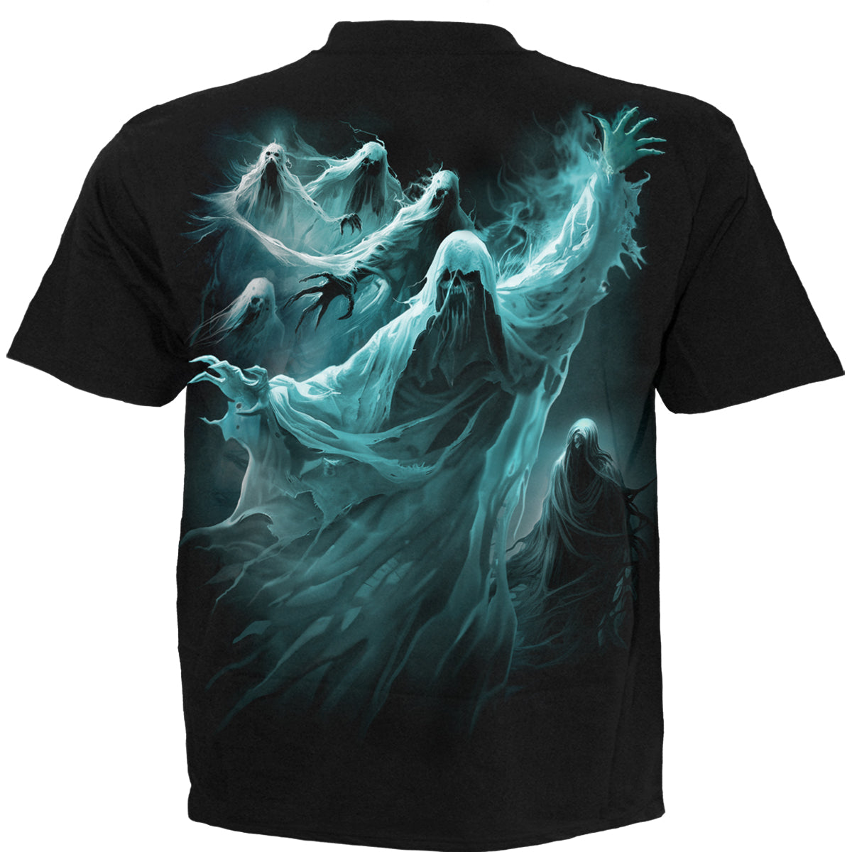GHOST SKULL - T-Shirt czarny