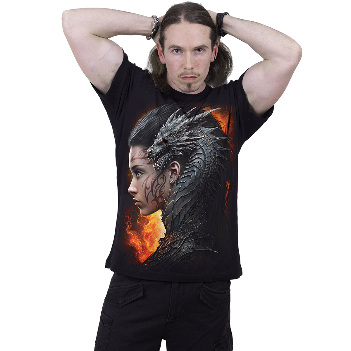 DRACO QUEEN - T-Shirt Czarny