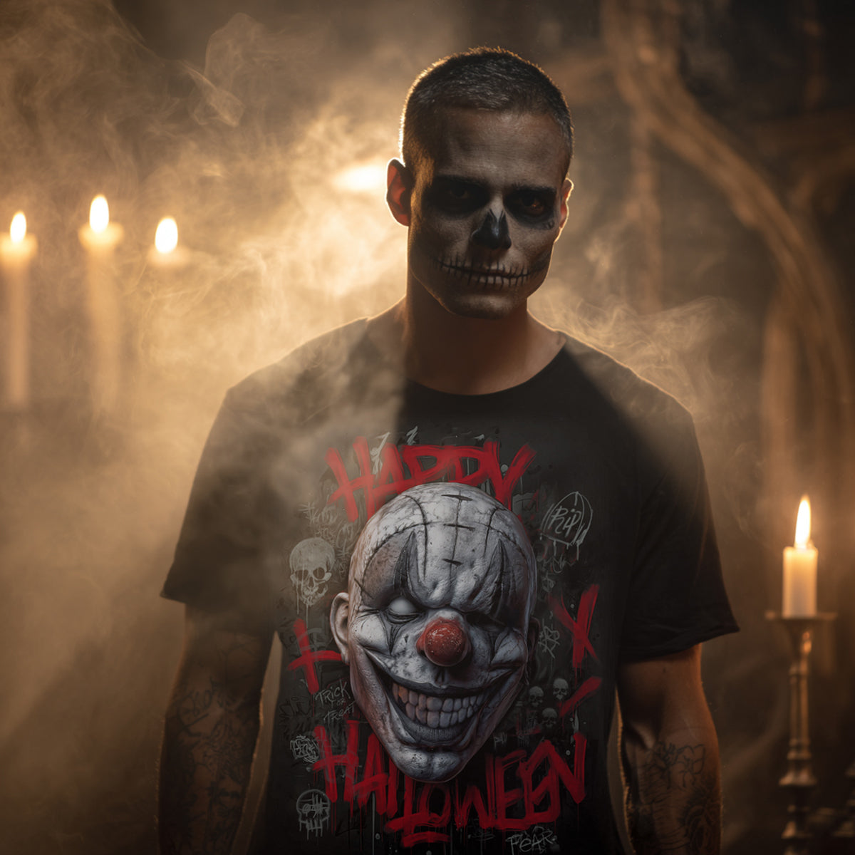 HAPPY HORROWEEN - T-Shirt czarny