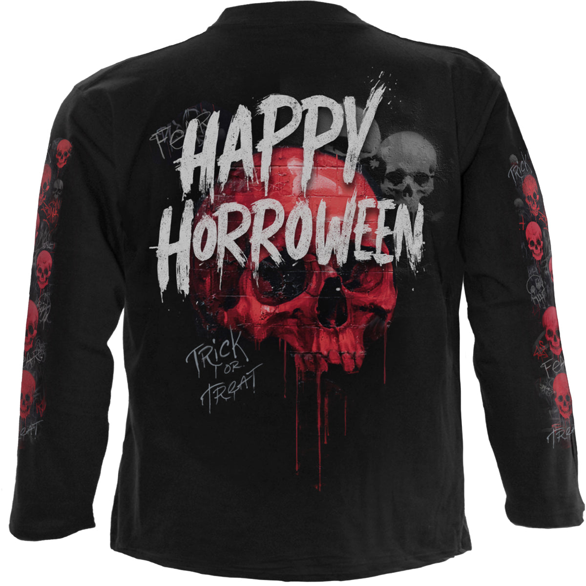 HAPPY HORROWEEN - Koszulka z długim rękawem czarna