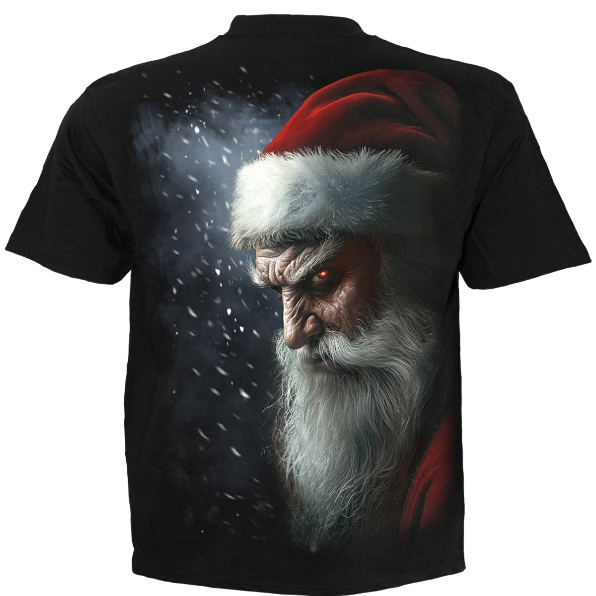 NAUGHTY OR NICE SANTA - T-Shirt czarny