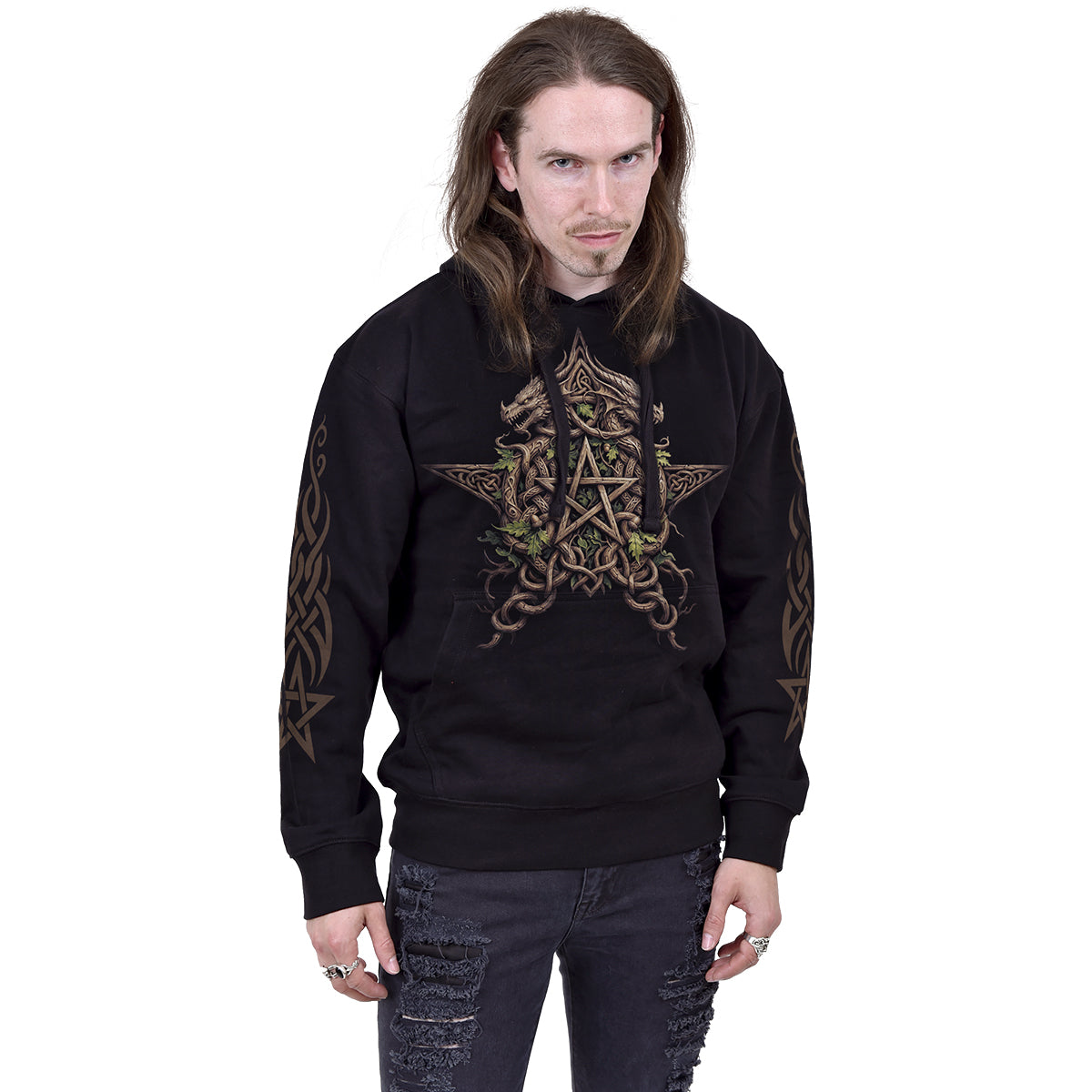 WOODLAND KING – Bluza z kapturem, czarna