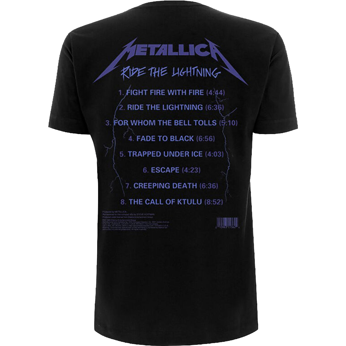 METALLICA - RIDE THE LIGHTENING TRACKS - Koszulka czarna