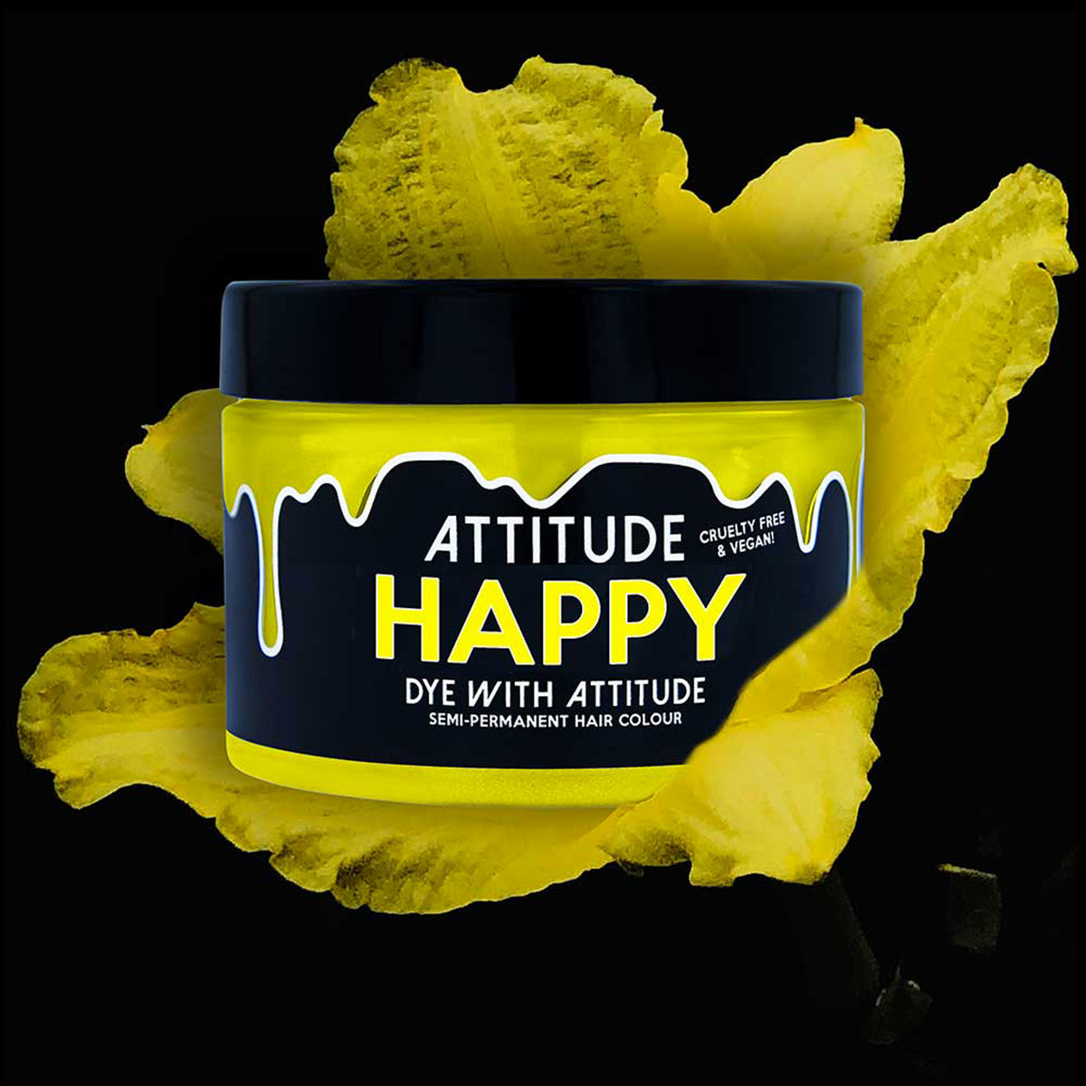HAPPY UV YELLOW - Farba do włosów Attitude - 135ml