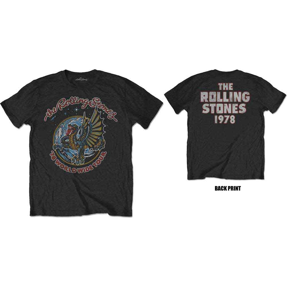 THE ROLLING STONES - DRAGON '78 - T-Shirt Black