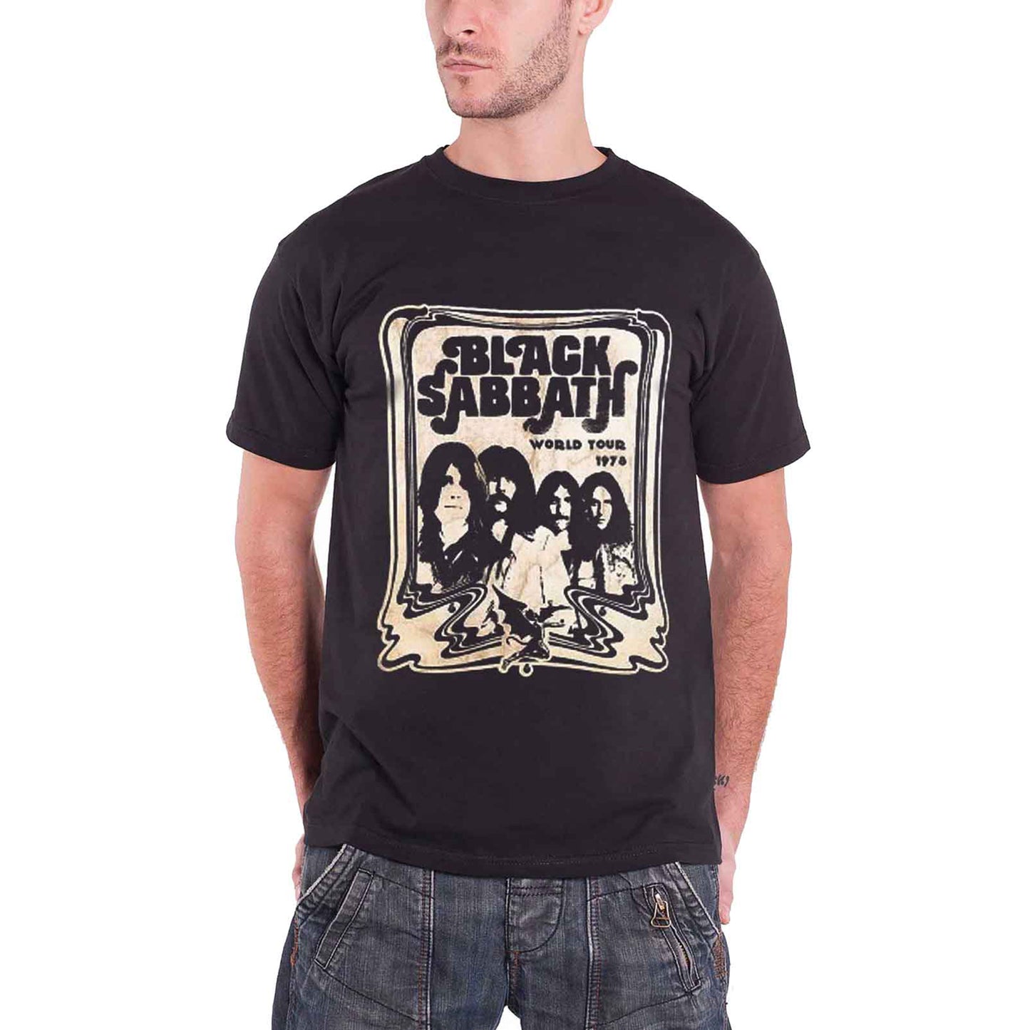 BLACK SABBATH - WORLD TOUR 1978 - Koszulka czarna