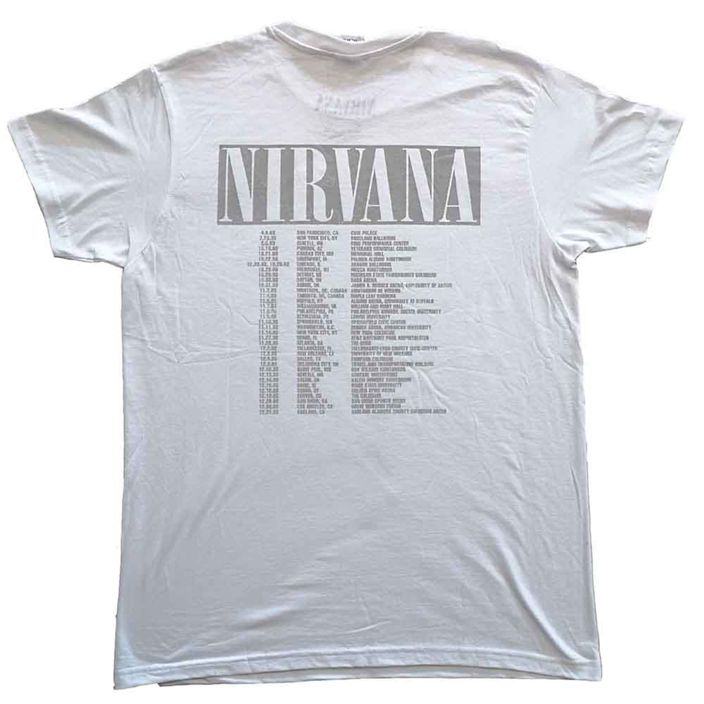 NIRVANA - IN UTERO TOUR - T-Shirt White (Back Print)