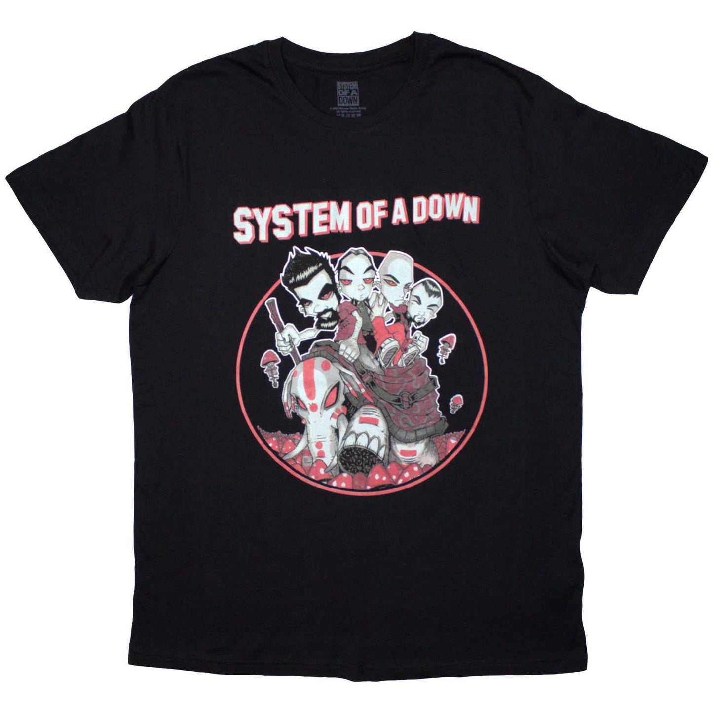 SYSTEM OF A DOWN - MUSHROOM PEOPLE - T-Shirt Black