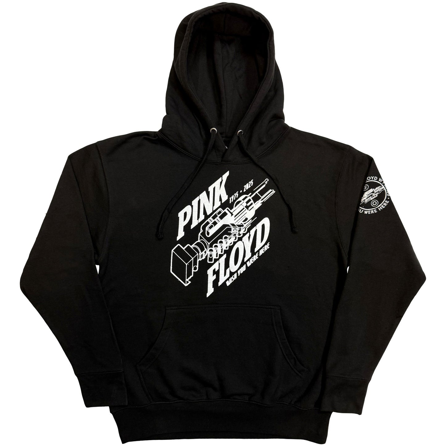 PINK FLOYD - ROBOT HANDS WISH YOU WERE HERE 50 - Bluza z kapturem czarna