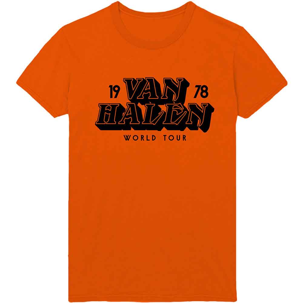 VAN HALEN - WORLD TOUR '78 - T-Shirt Orange