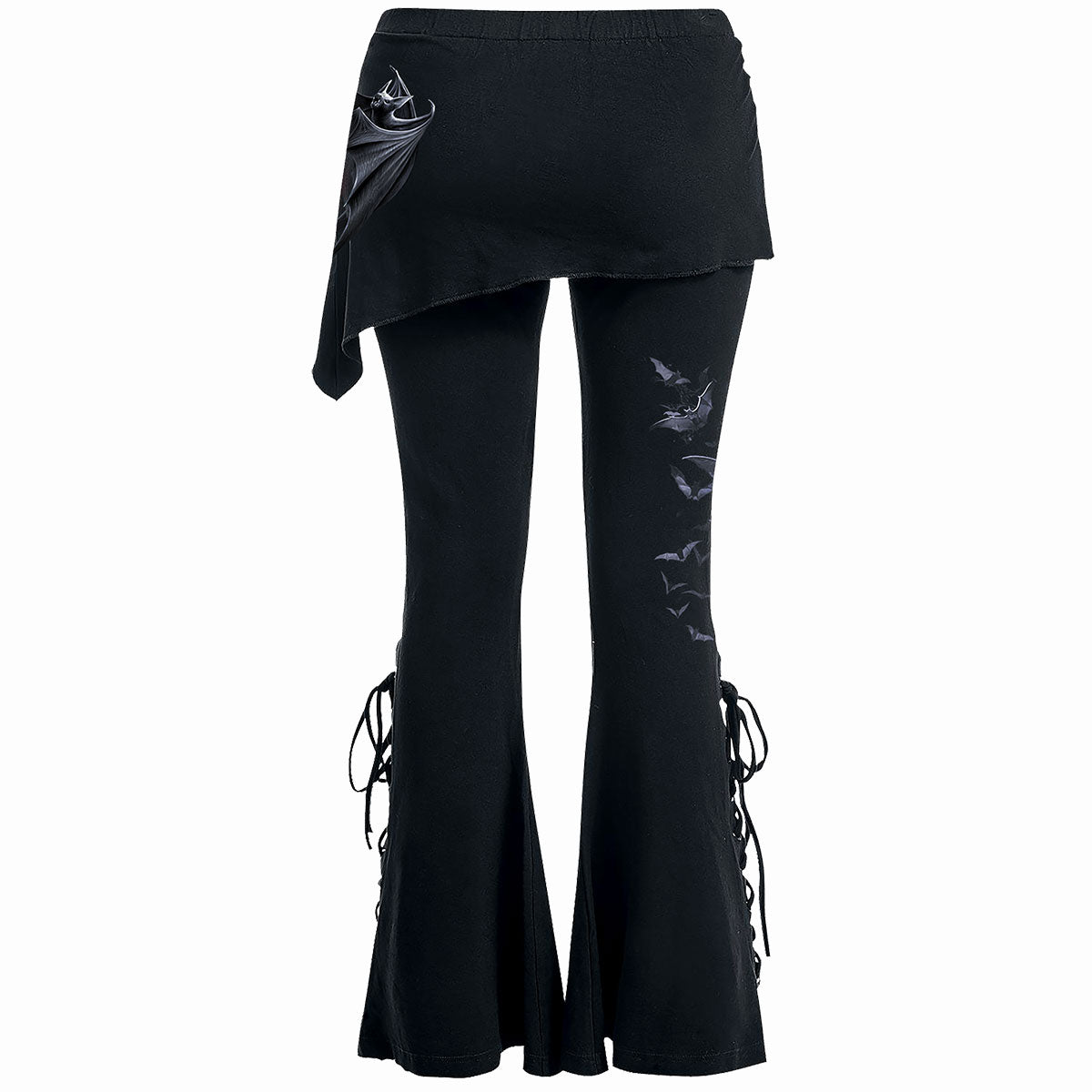 BAT'S HEART - Legginsy 2w1 Boot-Cut ze spódniczką Micro Slant