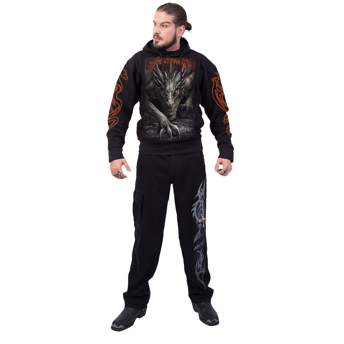 MAJESTIC DRACO - Hoody Black - Spiral USA