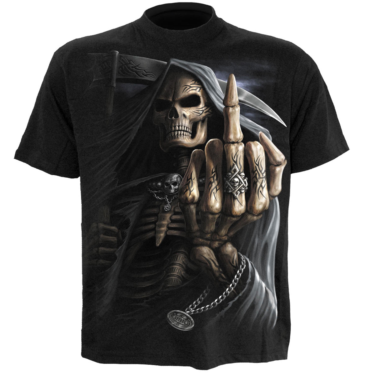 BONE FINGER - T-Shirt czarny
