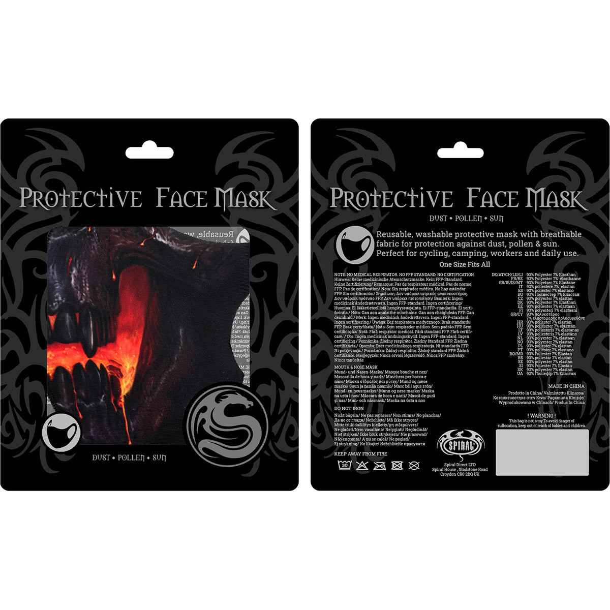 SKULL LAVA - Face Mask