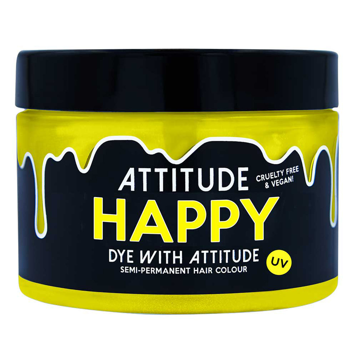 HAPPY UV YELLOW - Farba do włosów Attitude - 135ml