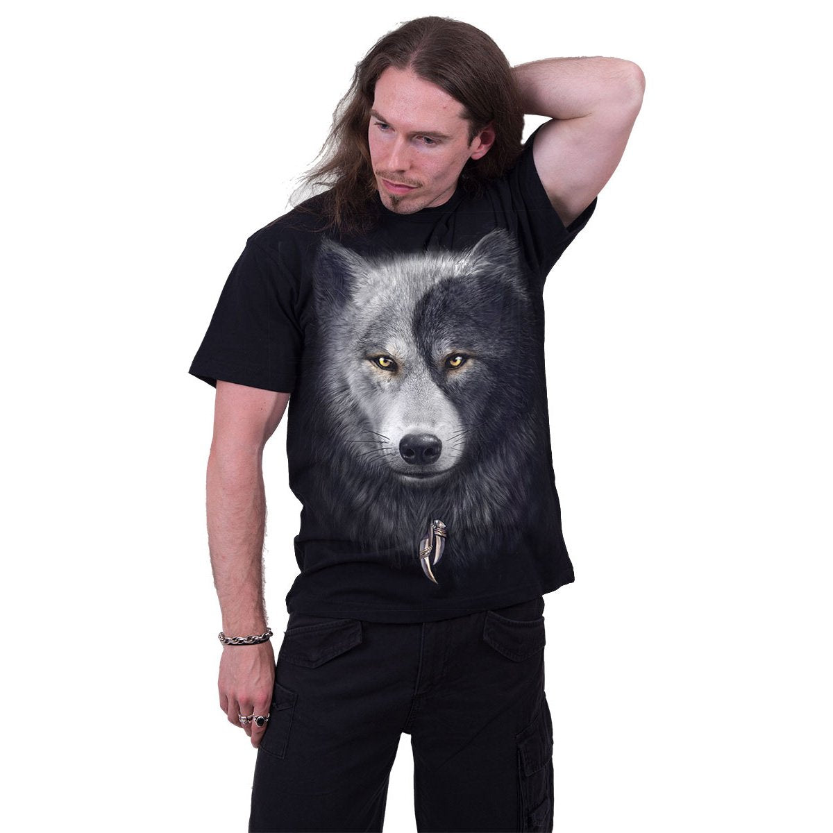 WOLF CHI - T-Shirt Black - Spiral USA