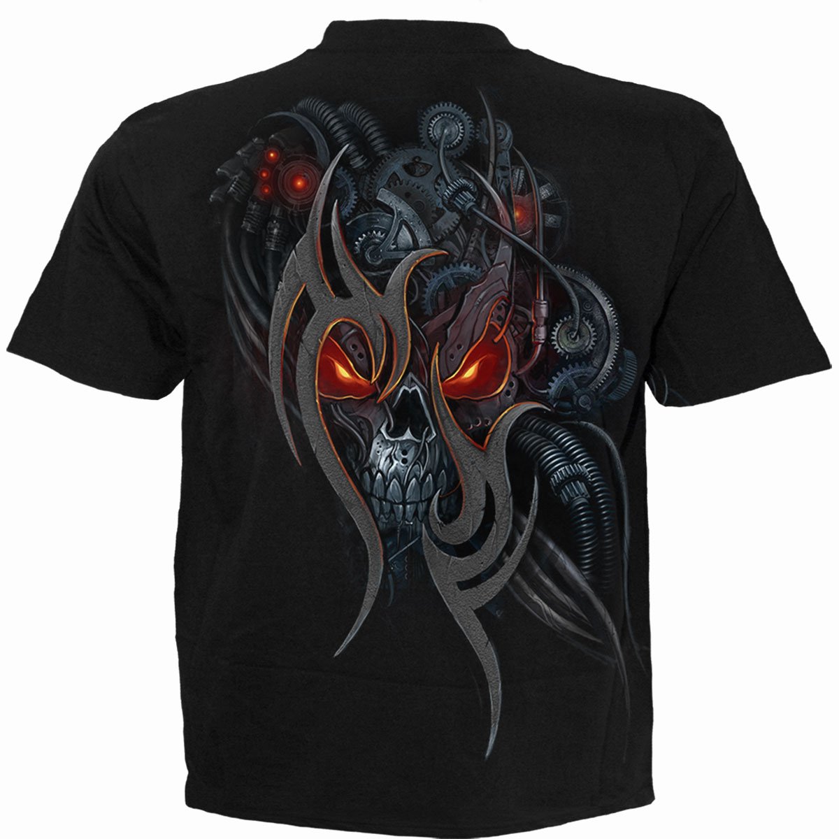 STEAMPUNK SKULL - T-Shirt czarny