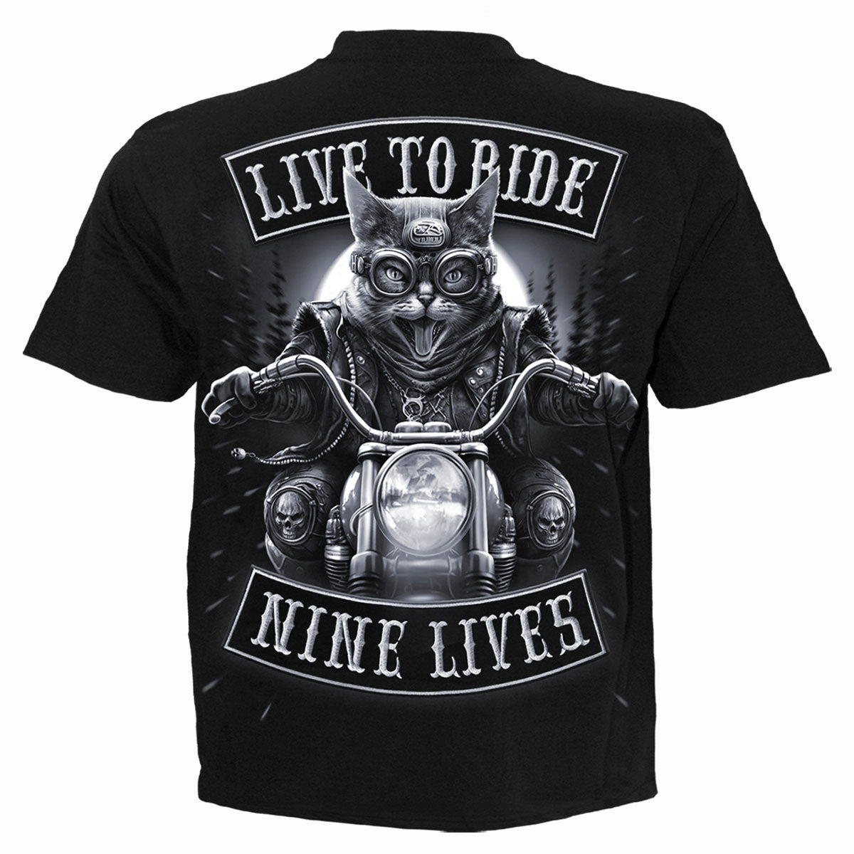 NINE LIVES - Koszulka czarna