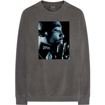TUPAC - CHANGES SIDE PHOTO - Long Sleeve T-Shirt Grey