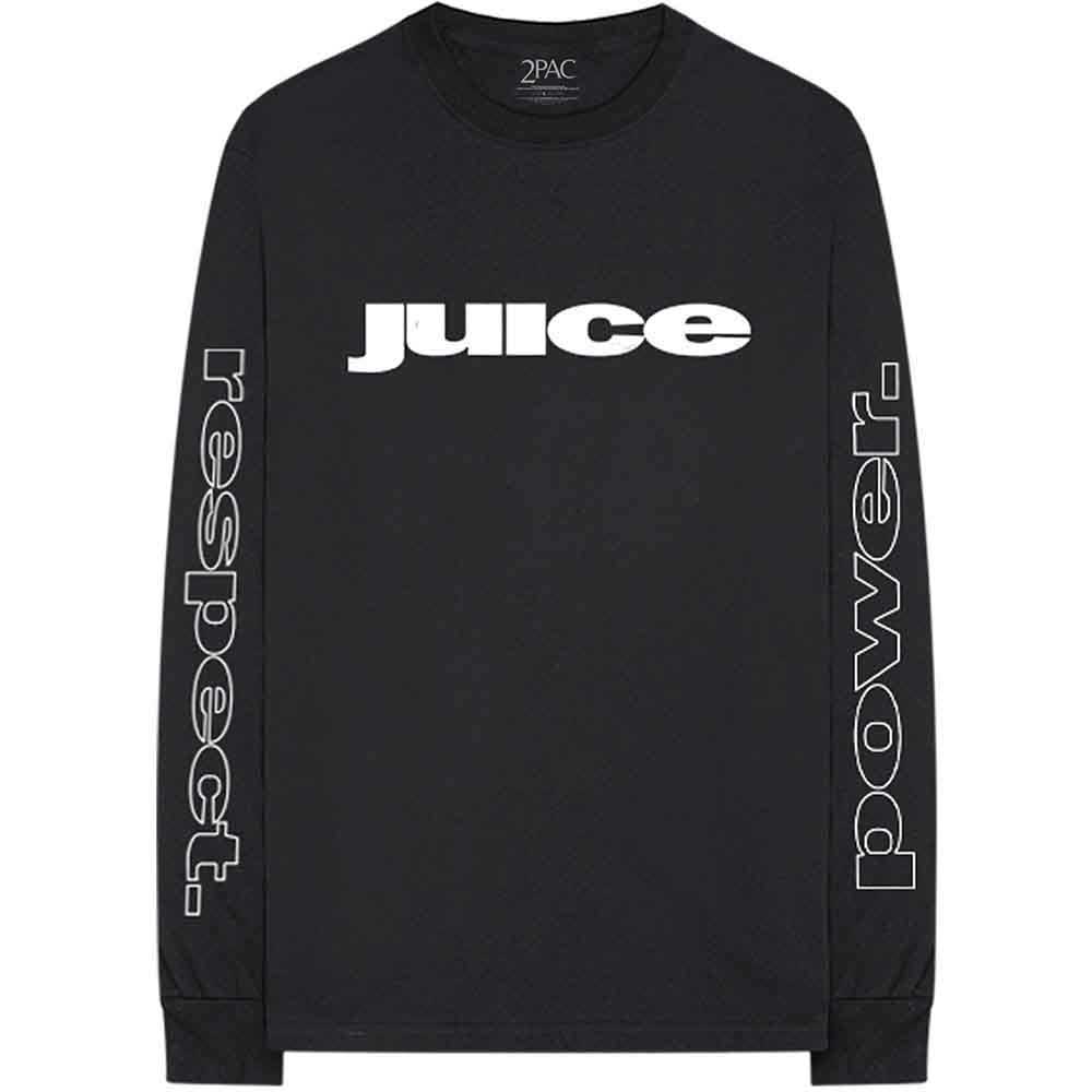 TUPAC - RESPECT - Long Sleeve T-Shirt Black
