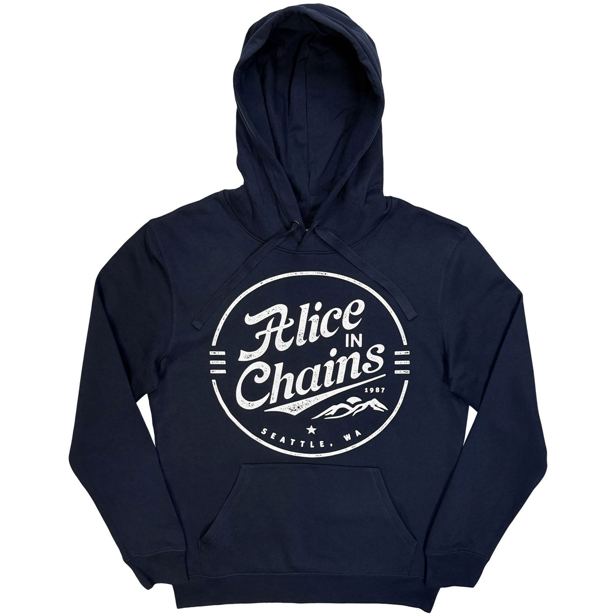 ALICE IN CHAINS - CIRCLE EMBLEM - Pullover Hoodie Blue