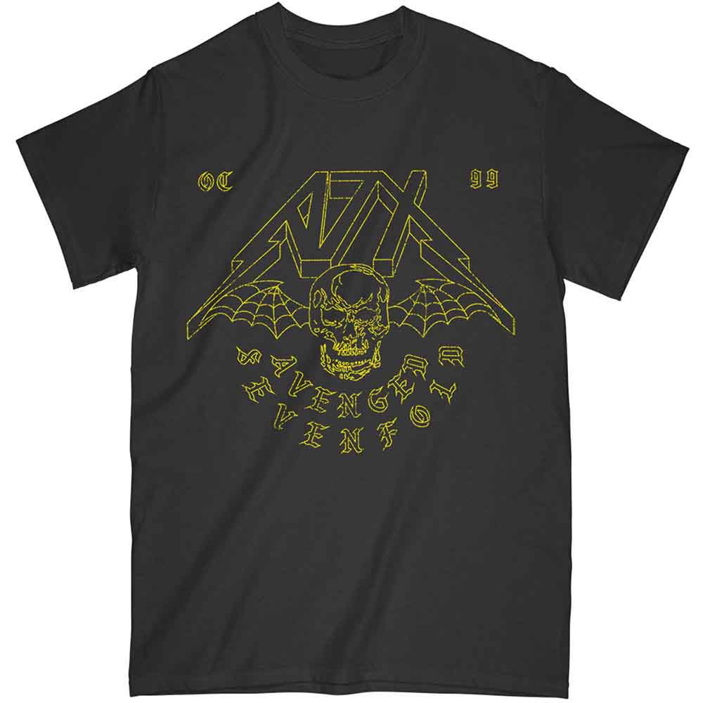 AVENGED SEVENFOLD - WEBBED WINGS - T-Shirt Black