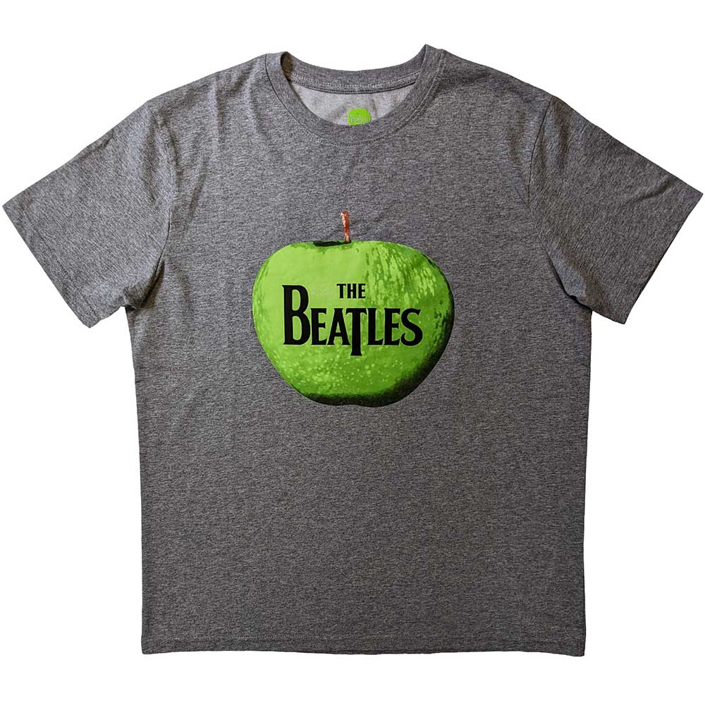 THE BEATLES - APPLE LOGO - T-Shirt Grey