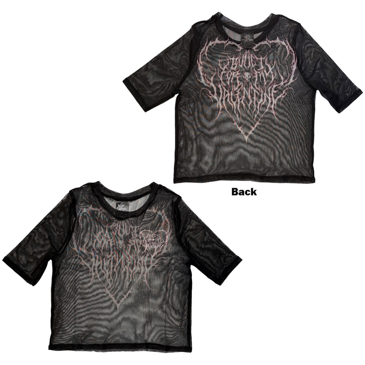 BULLET FOR MY VALENTINE - DEATHCORE - Ladies Crop Top Black