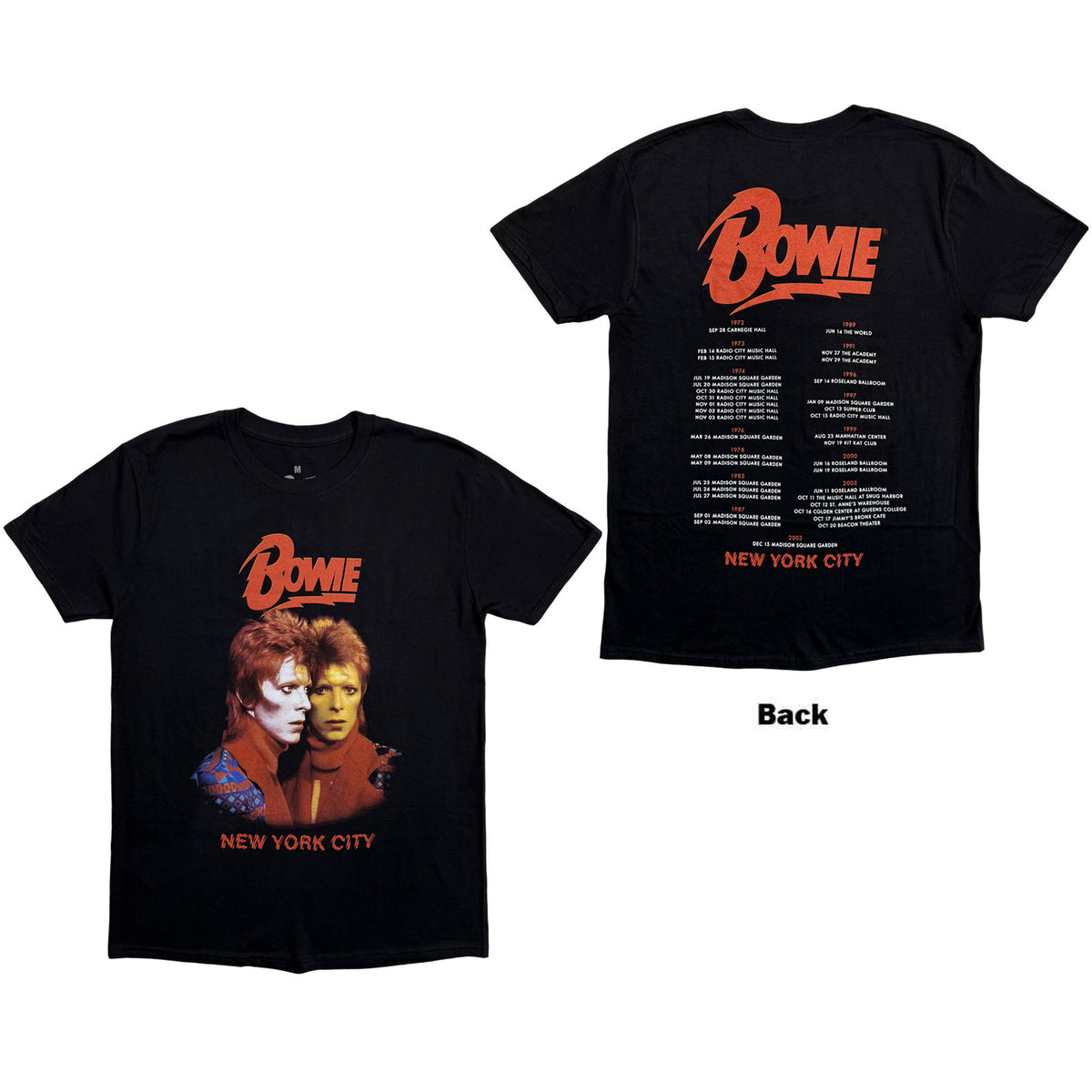 DAVID BOWIE - NEW YORK CITY - T-Shirt Black