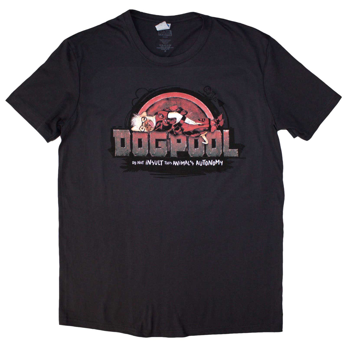 MARVEL COMICS - DEADPOOL DOGPOOL AUTONOMY - T-Shirt Grey