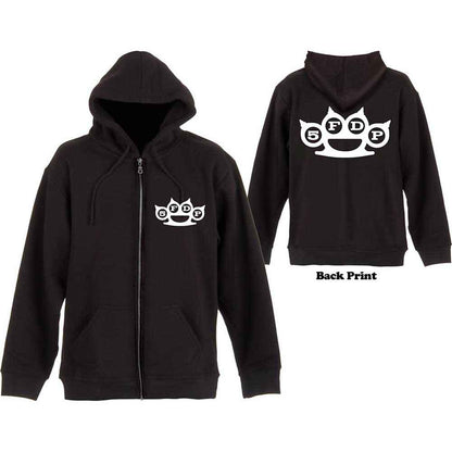 FIVE FINGER DEATH PUNCH - KNUCKLES - Zipped Hoodie Black