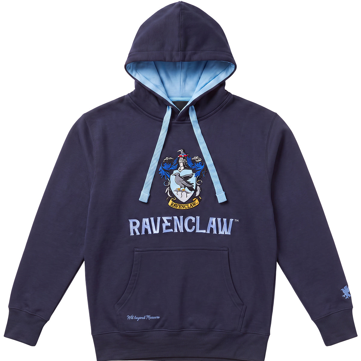 HARRY POTTER – RAVENCLAW DWUKOLOROWA – Bluza z kapturem w kolorze ciemnoniebieskim z niebieskimi wykończeniami