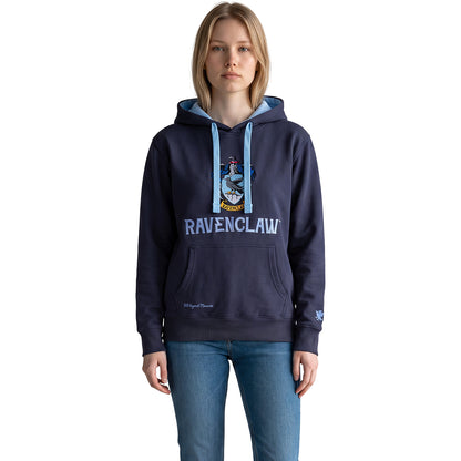 HARRY POTTER – RAVENCLAW DWUKOLOROWA – Bluza z kapturem w kolorze ciemnoniebieskim z niebieskimi wykończeniami
