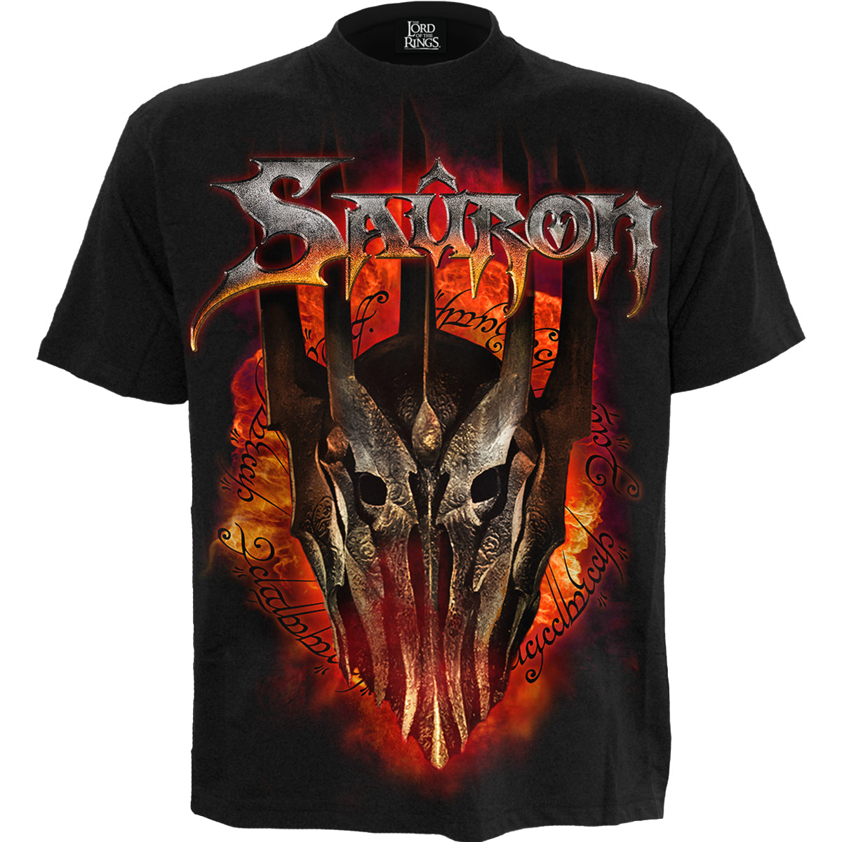LOTR - SAURON - METAL TEE - Koszulka z nadrukiem z przodu czarna
