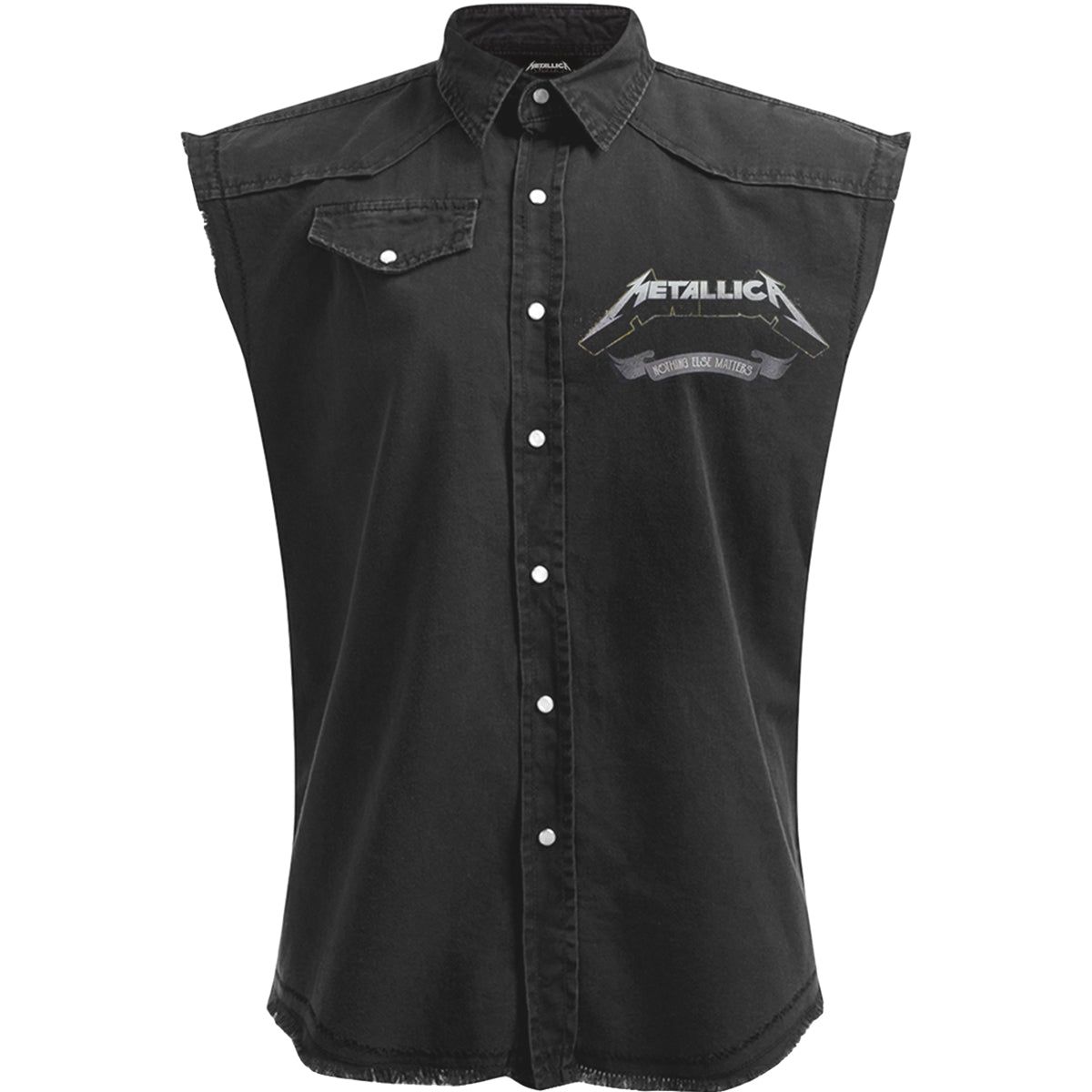 METALLICA - NOTHING ELSE MATTERS - Bezrękawnik Stone Washed Worker Black