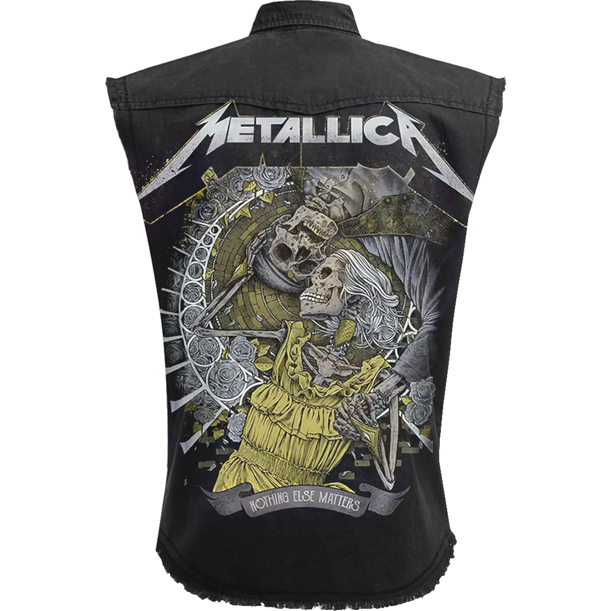 METALLICA - NOTHING ELSE MATTERS - Bezrękawnik Stone Washed Worker Black