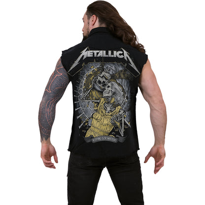 METALLICA - NOTHING ELSE MATTERS - Bezrękawnik Stone Washed Worker Black