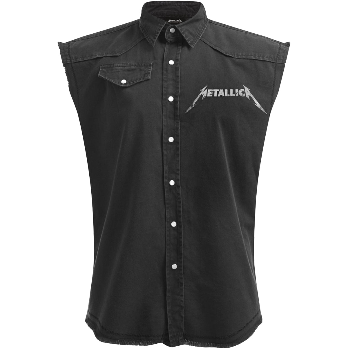 METALLICA - STONED JUSTICE - Bezrękawnik Stone Washed Worker Black