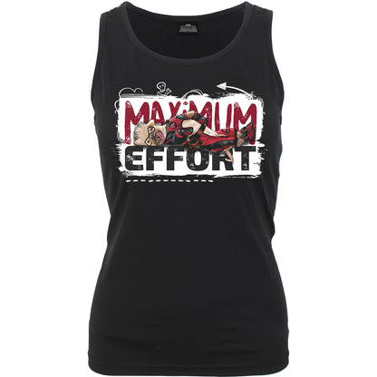 DEADPOOL - MAXIMUM EFFORT - Razor Back Top czarny