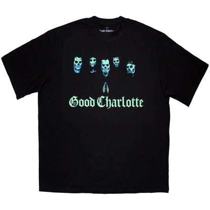 GOOD CHARLOTTE - GENERATION RX SKULLS - Oversized Boxy T-Shirt Black