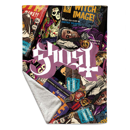 Rocksax Ghost Sherpa Fleece Blanket - Magazines