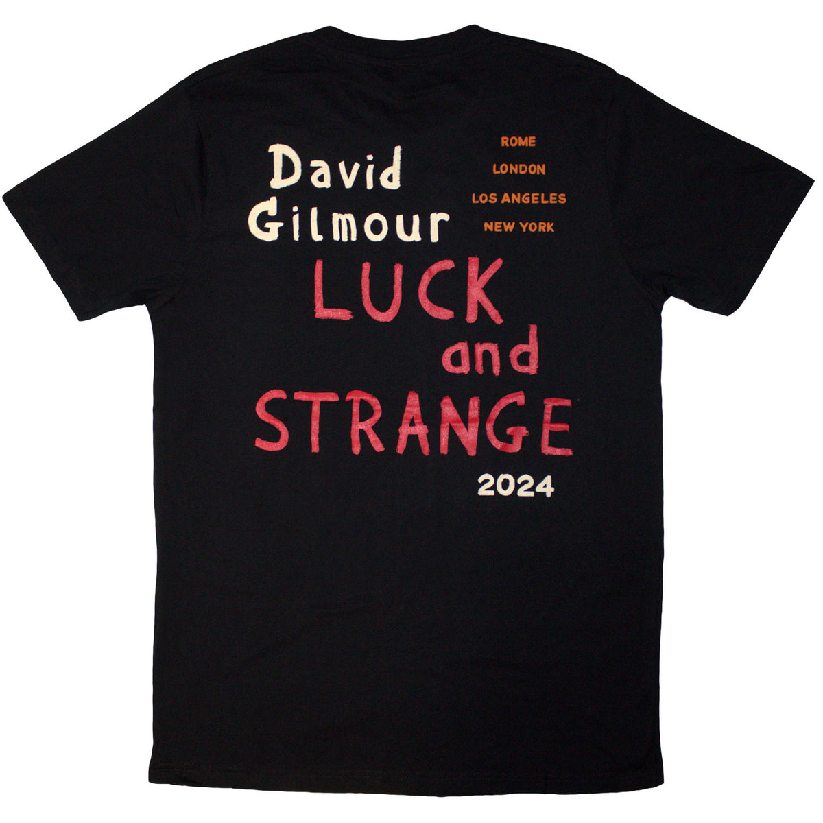 DAVID GILMOUR - LUCK & STRANGE STAGE SHOT - T-Shirt Black