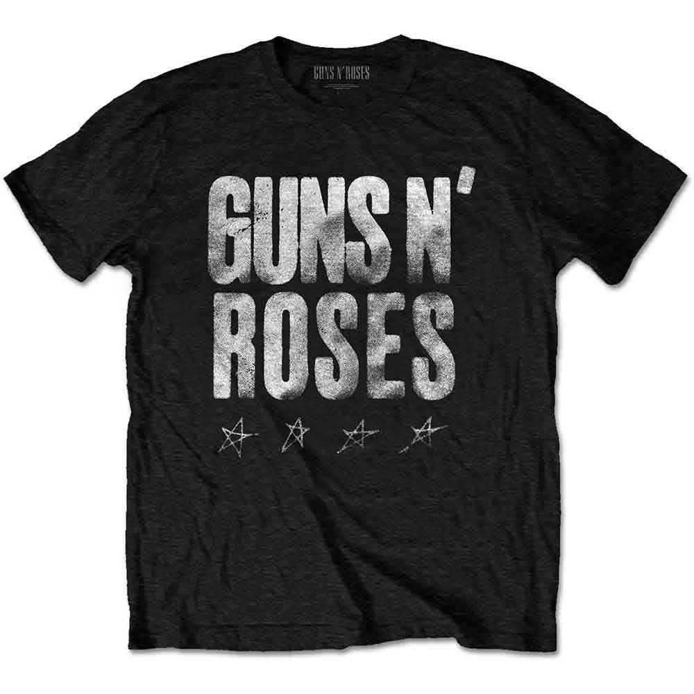 GUNS N' ROSES - PARADISE CITY STARS - T-Shirt Black