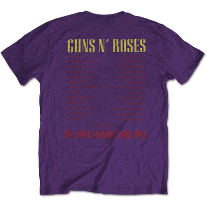 GUNS N' ROSES - SKULL CIRCLE - T-Shirt Purple
