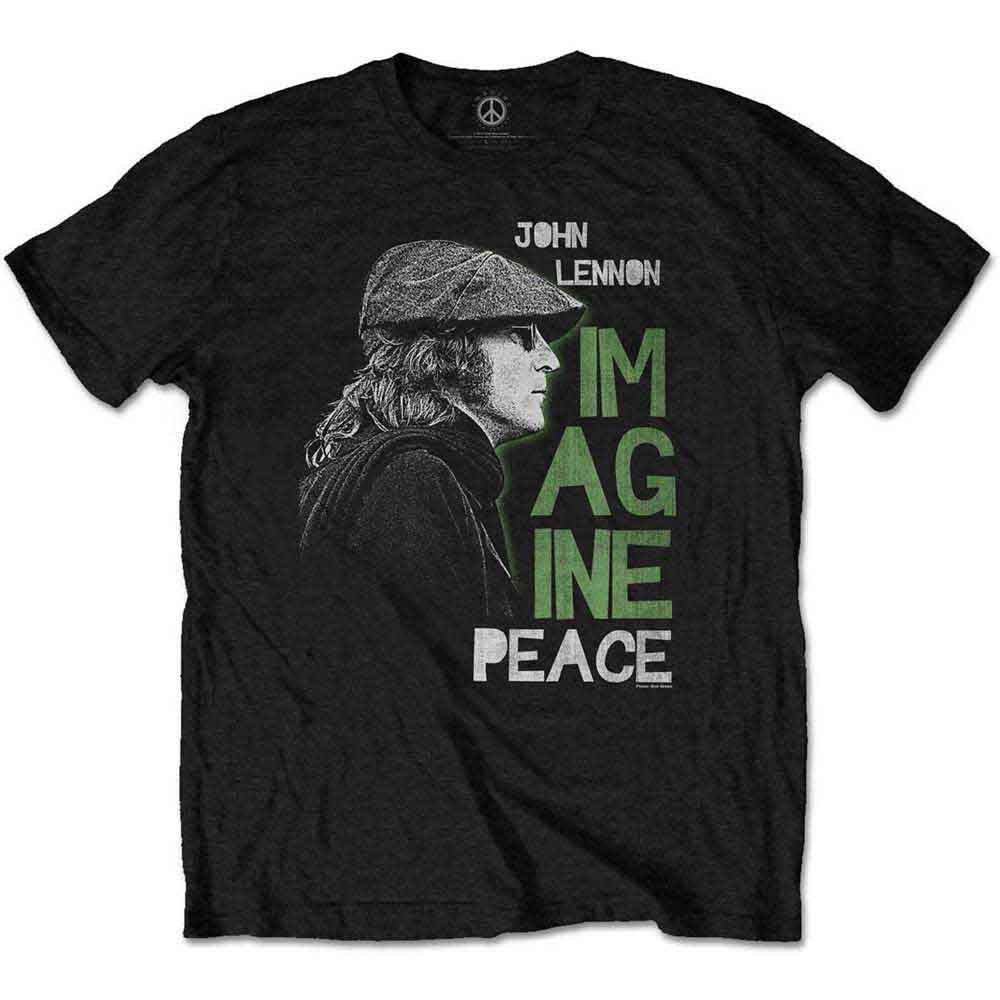 JOHN LENNON - IMAGINE PEACE - T-Shirt Black